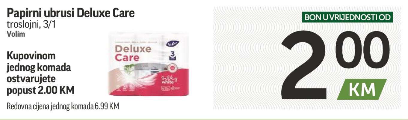 Papirni ubrusi Deluxe Care