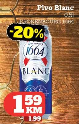 Pivo Blanc Kronenbourg 1664