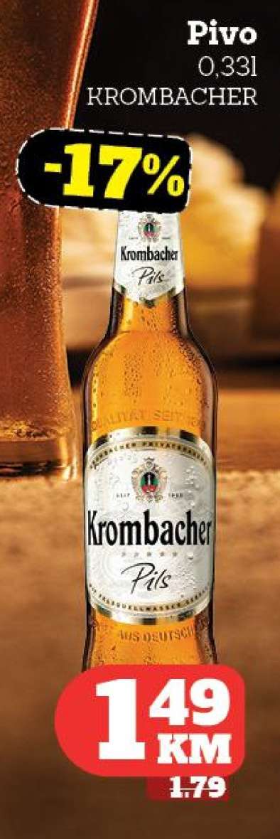 Pivo Krombacher 0,33l