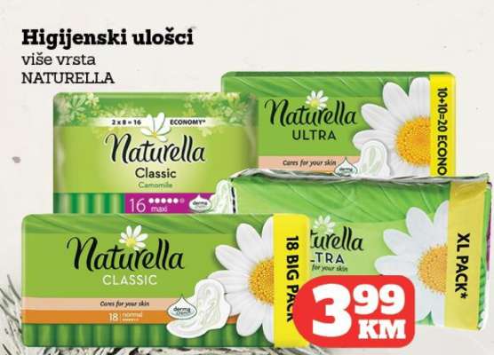 Higijenski ulošci Naturella