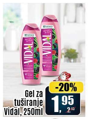 Gel za tuširanje Vidal, 250ml