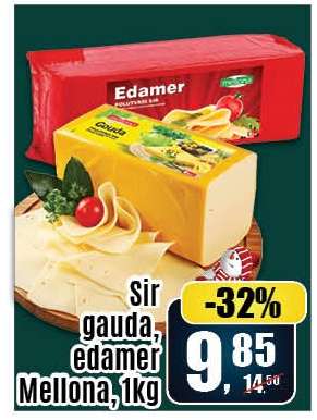 Sir gauda, edamer Mellona, 1kg