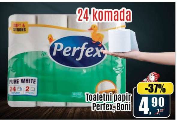 Toaletni papir Perfex, Boni