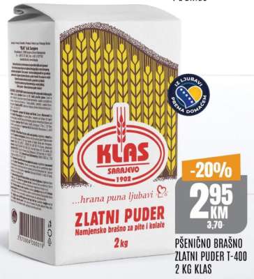 Pšenično brašno Zlatni Puder T-400