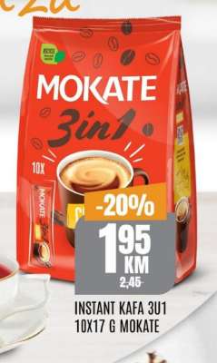 INSTANT KAFA 3U1 10X17 G MOKATE