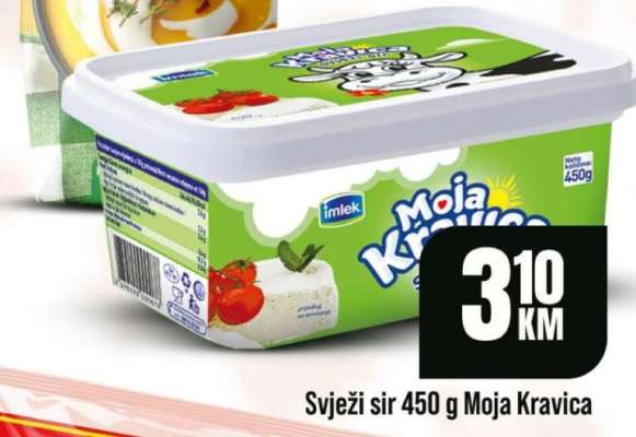 Svježi sir 450 g Moja Kravica