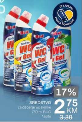 SREDSTVO za čišćenje wc školjke