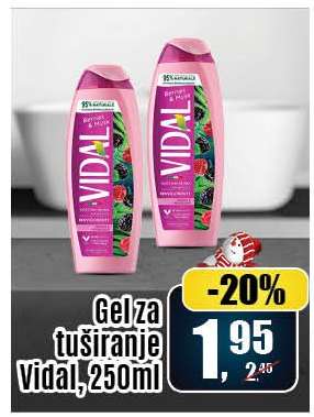 Gel za tuširanje Vidal, 250ml