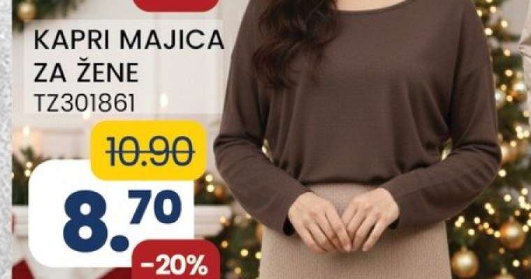 KAPRI MAJICA ZA ŽENE