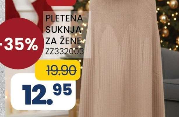 PLETENA SUKNJA ZA ŽENE ZZ332003