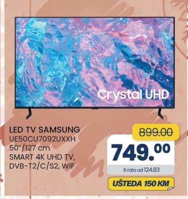 LED TV SAMSUNG UE50CU7092UXXH