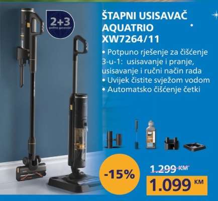 ŠTAPNI USISAVAČ AQUATRIO XW7264/11