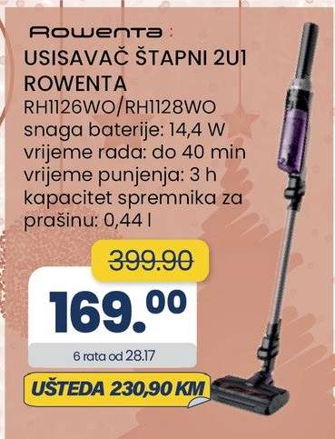 Rowenta Usisavač štapni 2u1