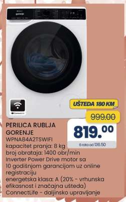 PERILICA RUBLJA GORENJE
