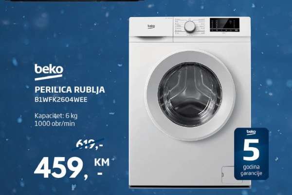 beko PERILICA RUBLJA B1WFK2604WEE