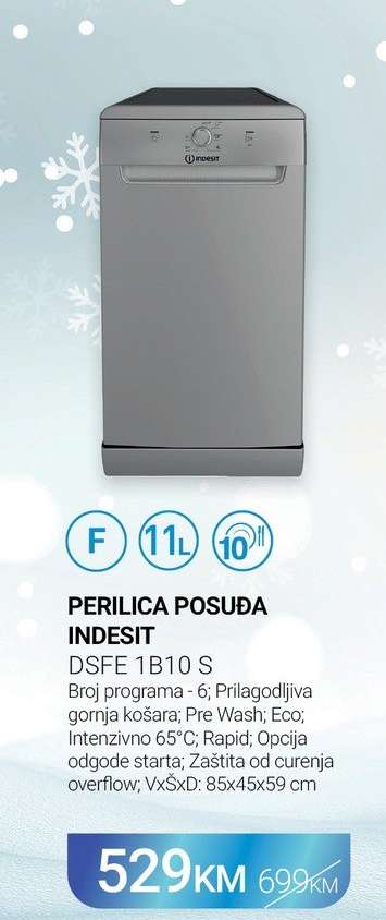 PERILICA POSUĐA INDESIT DSFE 1B10 S