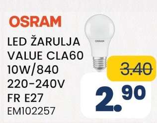 OSRAM LED ŽARULJA VALUE CLA60