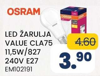 OSRAM LED ŽARULJA VALUE CLA75