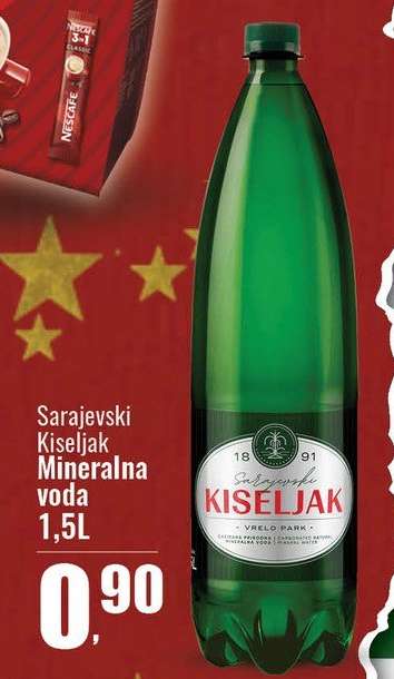Sarajevski Kiseljak Mineralna voda 1,5L