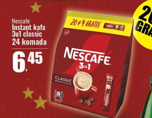 Nescafe Instant kafa 3u1 classic 24 komada