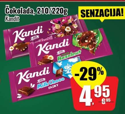 Čokolada, 210/220g