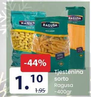 Tjestenina sorto Ragusa