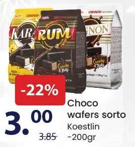 Choco wafers sorto