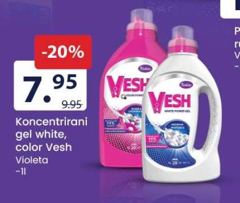 Vesh Koncentrirani gel white, color