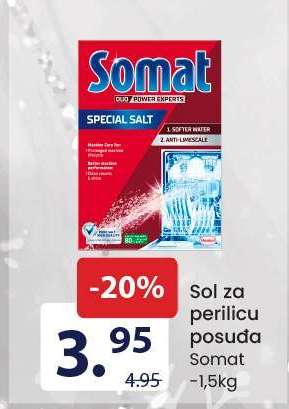 Sol za perilicu posuđa Somat