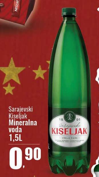 Sarajevski Kiseljak Mineralna voda 1,5L