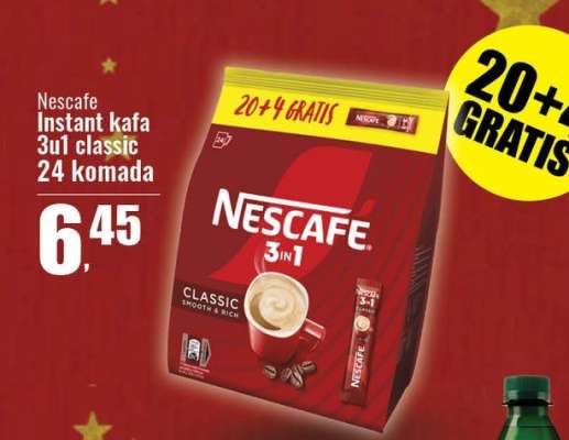 Nescafe Instant kafa 3u1 classic 24 komada