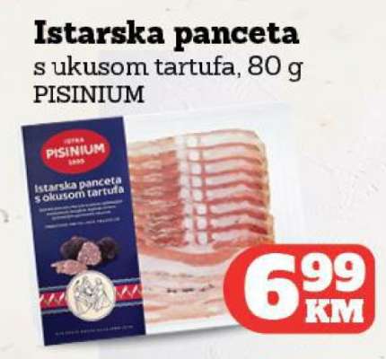 Istarska panceta s ukusom tartufa, 80 g