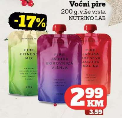 Voćni pire NUTRINO LAB