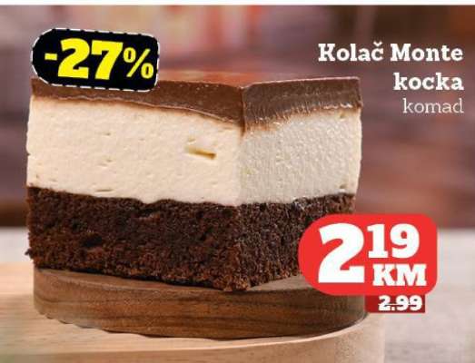 Kolač Monte kocka