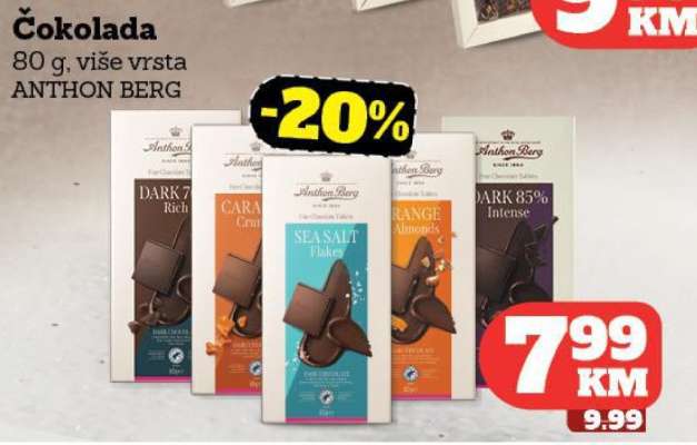 Čokolada ANTHON BERG