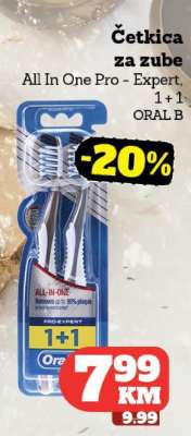 Četkica za zube All In One Pro - Expert, 1 + 1 ORAL B
