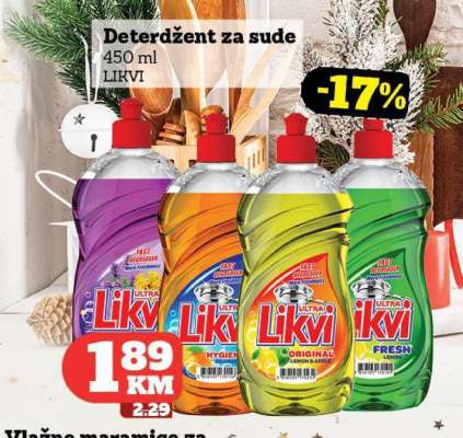 Deterdžent za suđe Likvi