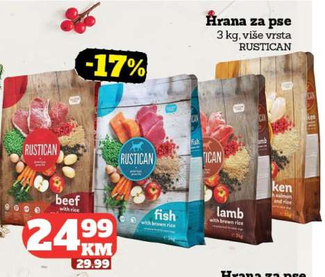 Hrana za pse RUSTICAN