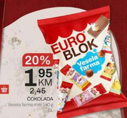 Čokolada Vesela farma mini