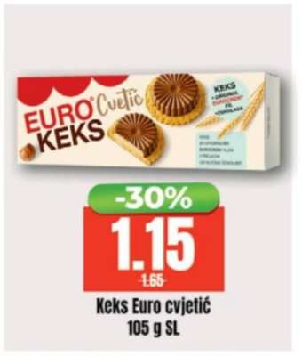 Keks Euro cvjetić