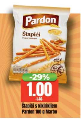 Štapići s kikirikijem Pardon