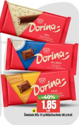 Čokolada Riža/Mliječna/Keks