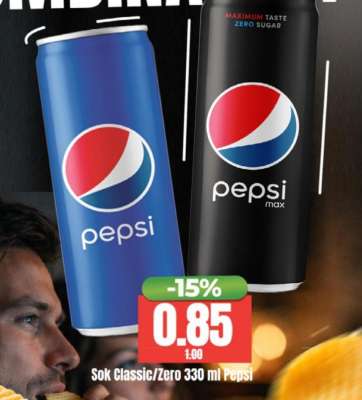 Sok Classic/Zero 330 ml Pepsi