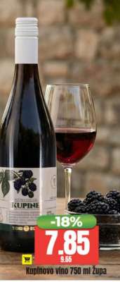 Kupinovo vino 750 ml Župa