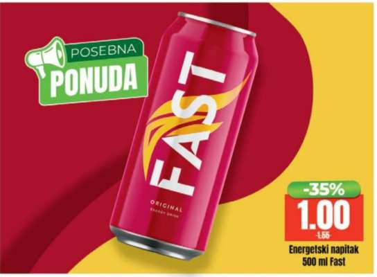 Energetski napitak 500 ml Fast