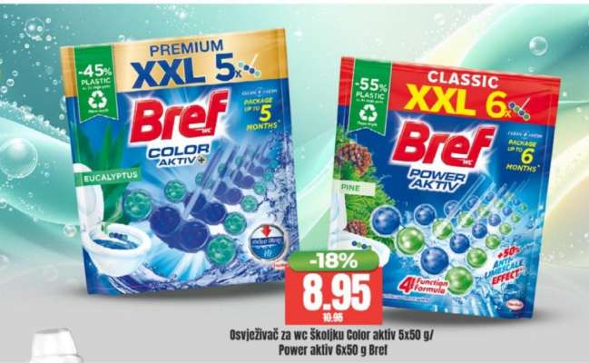 Bref Color aktiv 5x50 g / Power aktiv 6x50 g