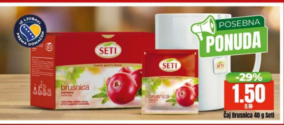 Čaj brusnica 40 g, Seti