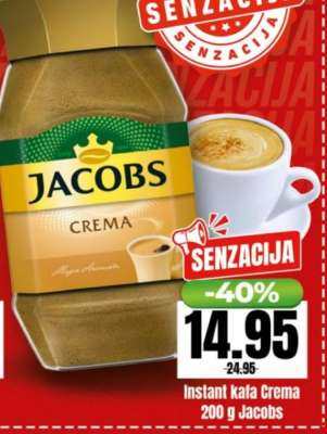 Instant kafa Crema 200 g Jacobs