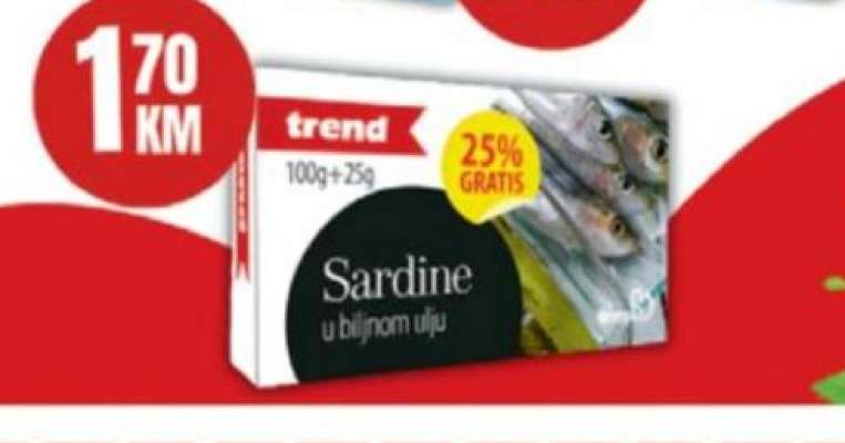 Sardine u biljnom ulju