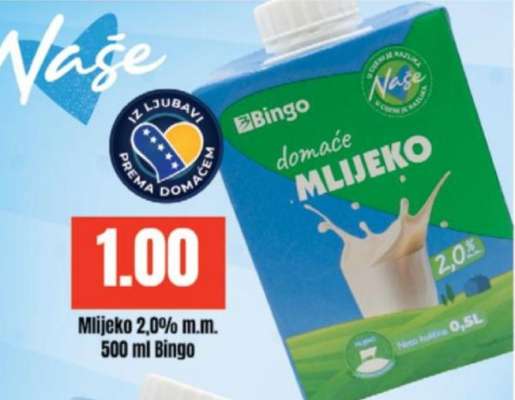 Bingo domaće mlijeko